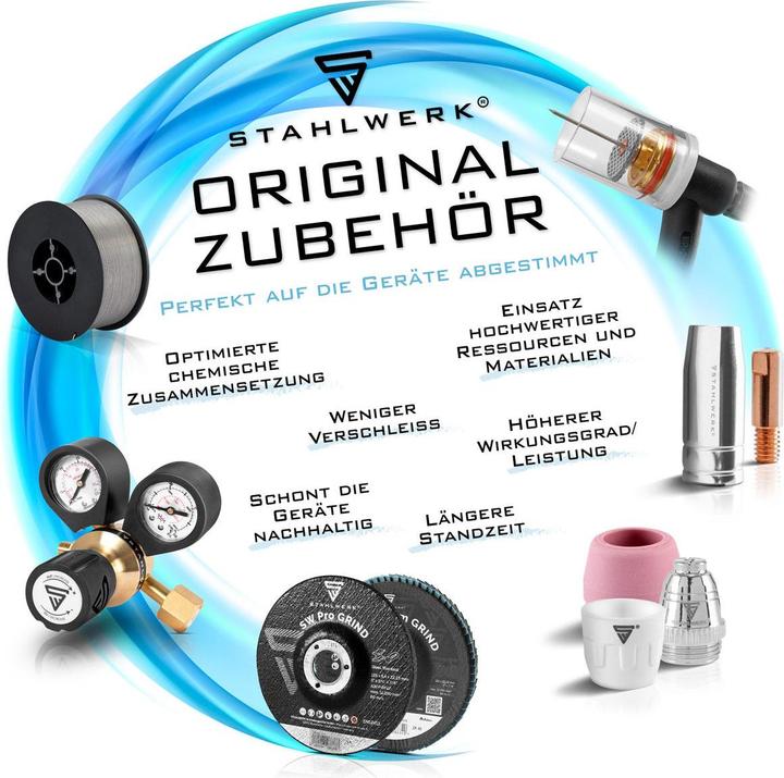 Produktbild Stahlwerk Schweissdraht MIG MAG Premium Fülldraht 3er Set E71T-GS Ø0,9mm 0,45kg
