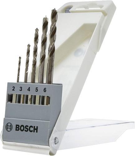 Produktbild Bosch Professional Zubehör PRO Wood HSS Holzspiralbohrer-Set. 5-tlg. (2.0, 3.0, 4.0, 5.0, 6.0 mm)