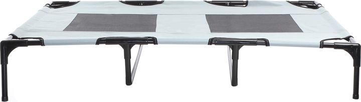 Actual product image Wiltec Dog Bed Pet Cot Elevated Outdoor Pet Lounger Grey XL 122x93x20cm max 60kg (Dog)