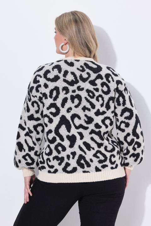 Produktbild Miamoda Strickjacke, Regular Fit, Leo, Schleifen-Verschluss (60)