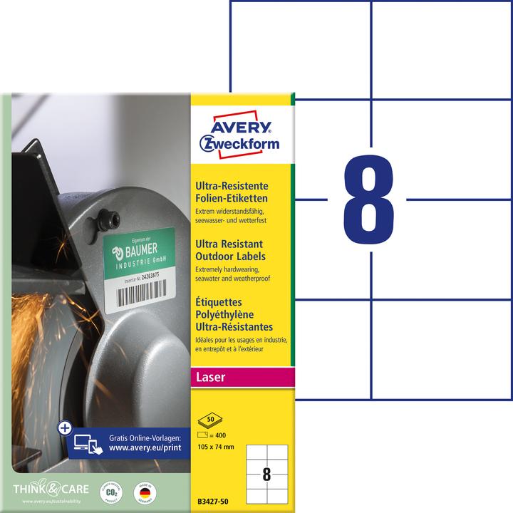 Productafbeelding Avery Ultrabestendige folie-etiketten