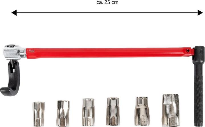 Produktbild Dönges StandhahnmutterschlÃ¼ssel 13 mm, Kralle SW 36 + EinsÃ¤tze 9-17 mm, Maxclaw (17 mm, 10  mm, 14 mm, 11 mm, 12 mm, 15 mm, 13 mm, 9 mm, 16 mm)