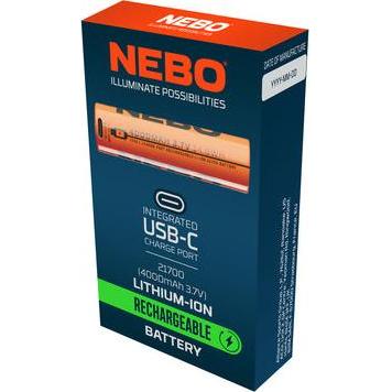 Nebo wiederaufladbare Batterie 21700, 4000 MAH (1 pz., 21700, 4000 mAh), Batterie + pile