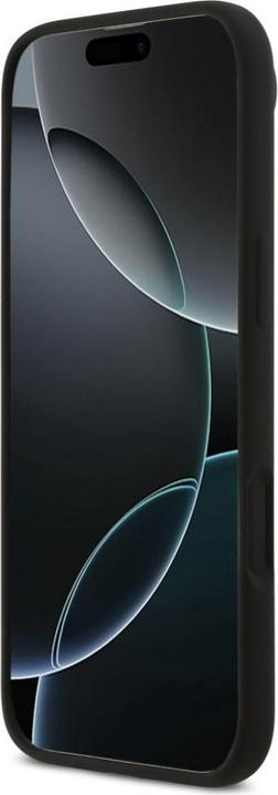 Actual product image Karl Lagerfeld - Silicone Ring MagSafe (KLHMP17MSCMKCRHK) - iPhone 17 Air - Black Karl&Choupette (Apple iPhone 17, Apple iPhone Air)