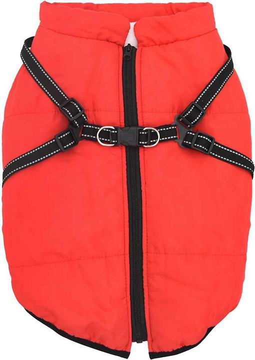 Actual product image vidaXL Dog coat with harness Waterproof Reflective (44, Dog coat)