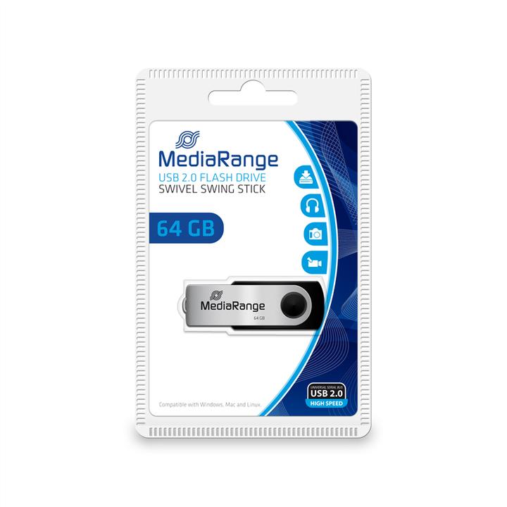 Immagine prodotto MediaRange Memory Drive 2.0 Swivel (64 GB, USB-A)