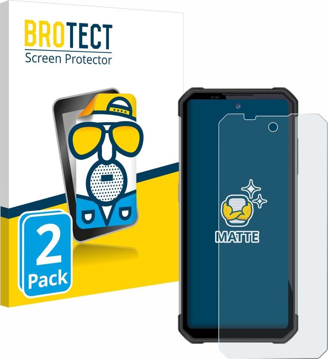 Actual product image BROTECT Anti-glare screen protector matt (2 Piece, Oukitel WP17)