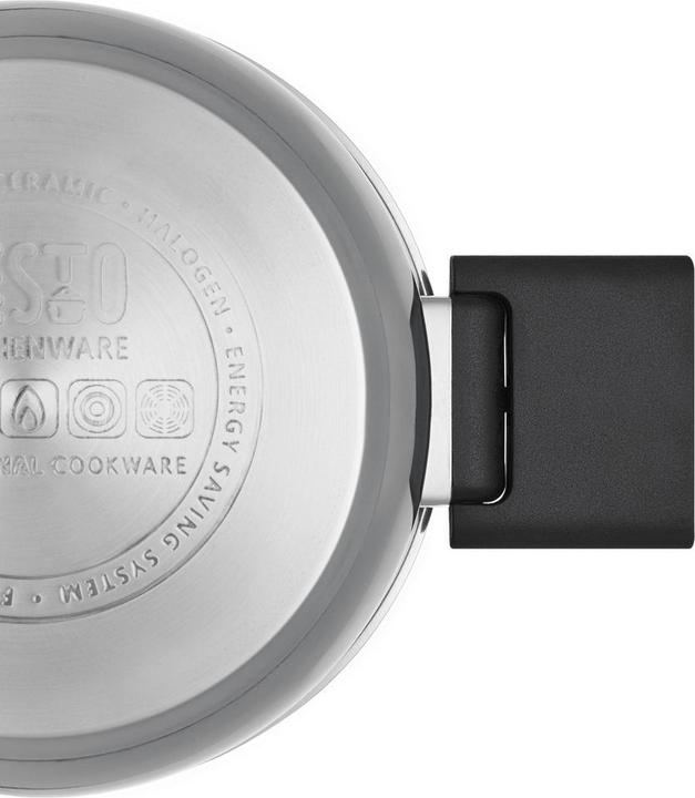 Image du produit Resto CASSEROLE D16CM 1.8L/92201 (Casserole à manche, Acier inoxydable, 16 x 9 cm)