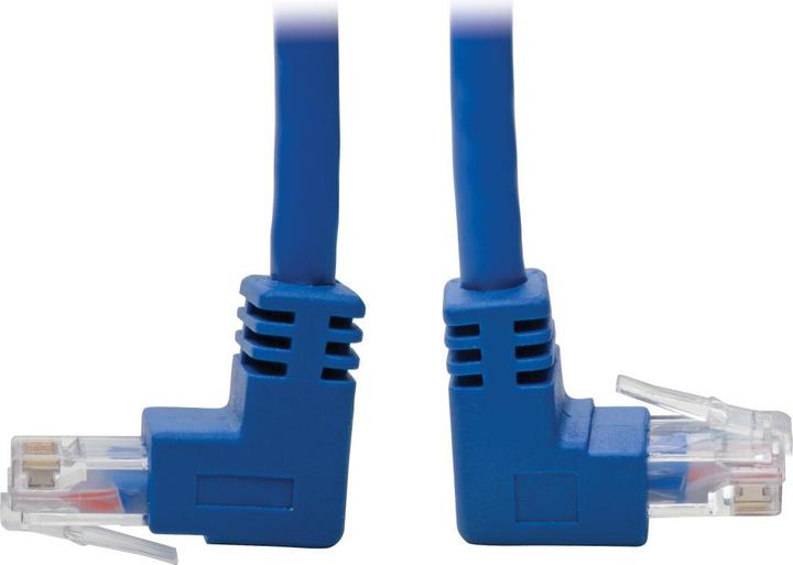 Actual product image Eaton Up/Down-Angle Cat6 Gigabit Molded UTP Ethernet Cable RJ45 Up-Angle M to RJ45 Down-An (U/UTP, CAT6, 0.31 m)