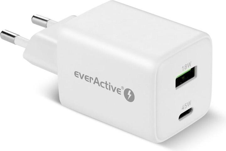Actual product image Everactive Netzadapter 45W 1xUSB 1xUSB-C SC-450Q (45 W, 2 ports)