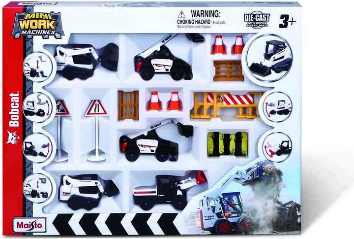 Produktbild Maisto FOOD DIE CAST 1:64 set Bobcat, 5 vehicles with accessories, 12436