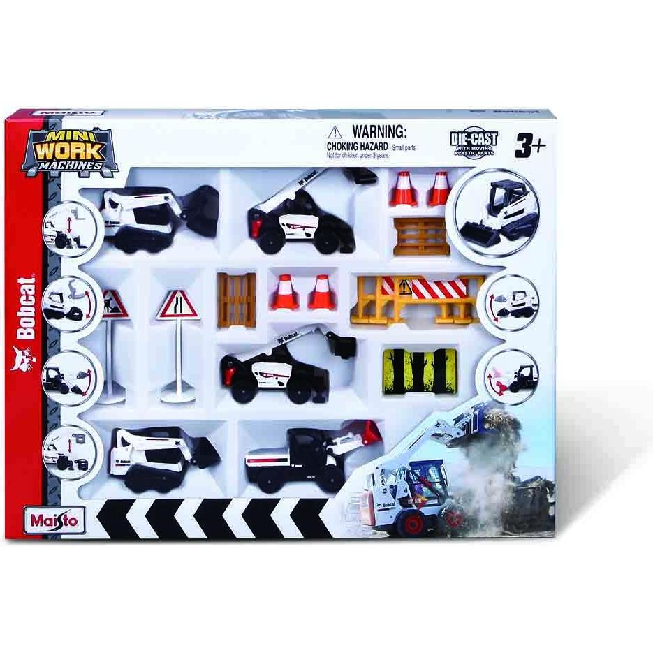 Maisto FOOD DIE CAST 1:64 set Bobcat, 5 vehicles with accessories, 12436