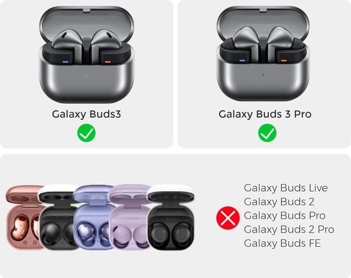 Immagine prodotto Screenguard Samsung Galaxy Buds3 Pro Custodia in silicone liquido con moschettone