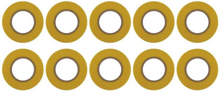 Actual product image Emos Insulating tape PVC 19mm/20m yellow, 10 pcs. (19 mm)