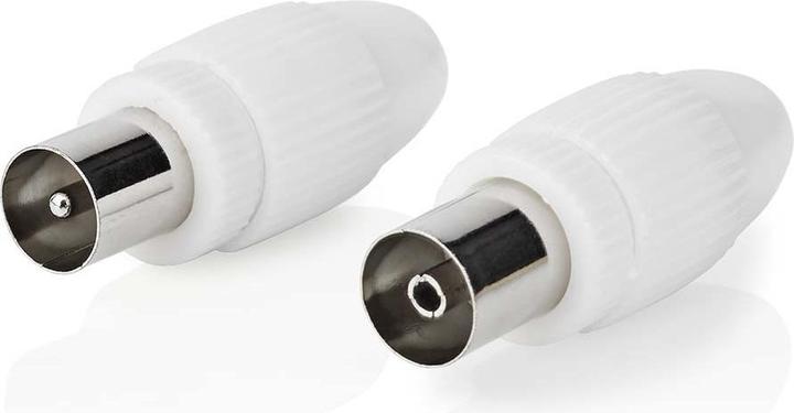 Image du produit Nedis Connecteur IEC (coaxial) Mach o + prise - droite 2 ON (Fiches et connecteurs)