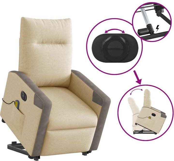 Produktbild vidaXL Massagesessel mit Aufstehhilfe