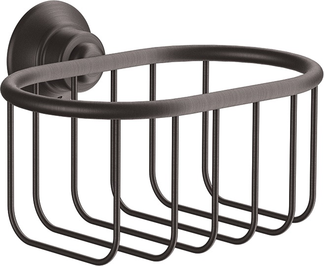 Produktbild hansgrohe Seifenkorb AXOR MONTREUX Wandmontage brushed black chrome