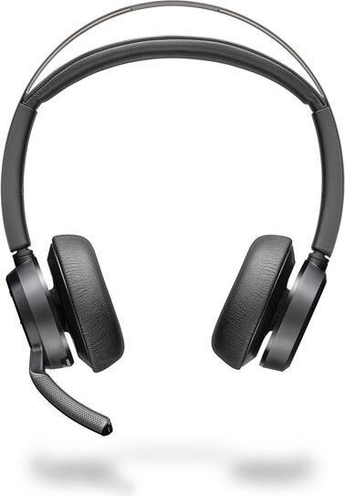 Produktbild Poly Voyager Focus 2 USB-C-C-Headset, für Microsoft Teams zertifiziert, + USB-C/A-Adapter (Kabellos, USB-C, Microsoft Teams, Zoom)