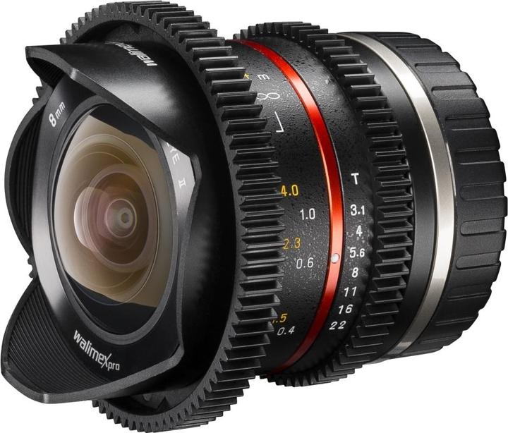 Walimex 8/3.1 Fisheye Video APS-C Sony E (Sony E, APS-C / DX, Micro Four Thirds)