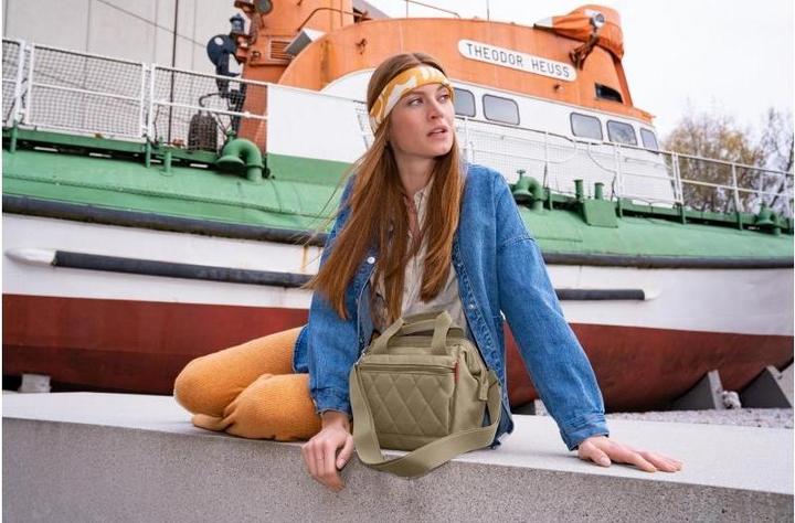 Actual product image reisenthel Shoulder Bag Allrounder Cross Rhombus Olive