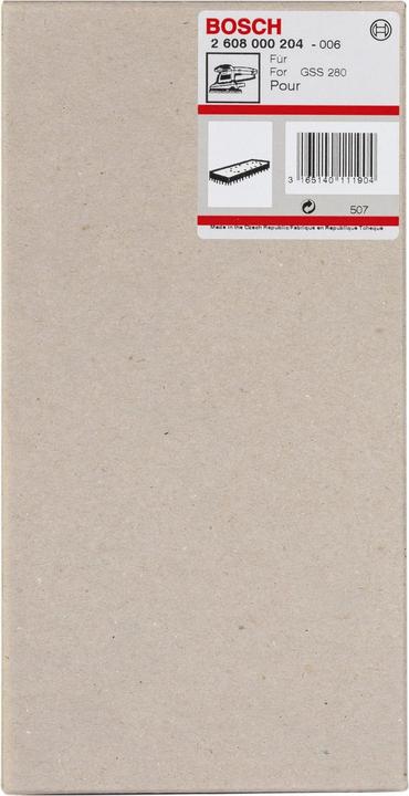 Produktbild Bosch Professional Zubehör Schleifplatte 185 x 93 mm, für GSS 280 A, GSS 280 AE, mit Kletthaftung