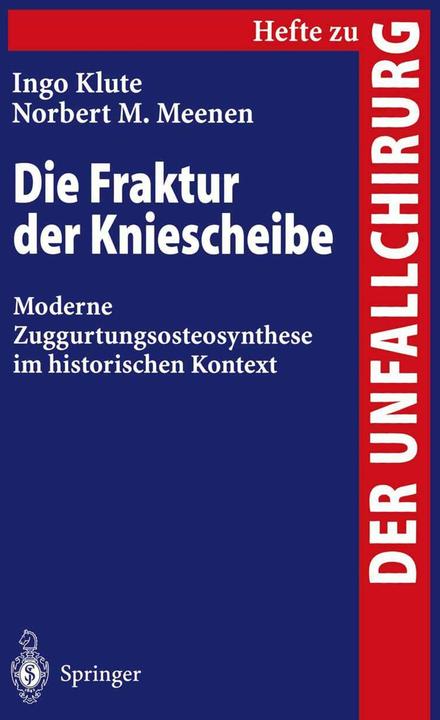 Produktbild Die Fraktur der Kniescheibe (Deutsch, 1998)