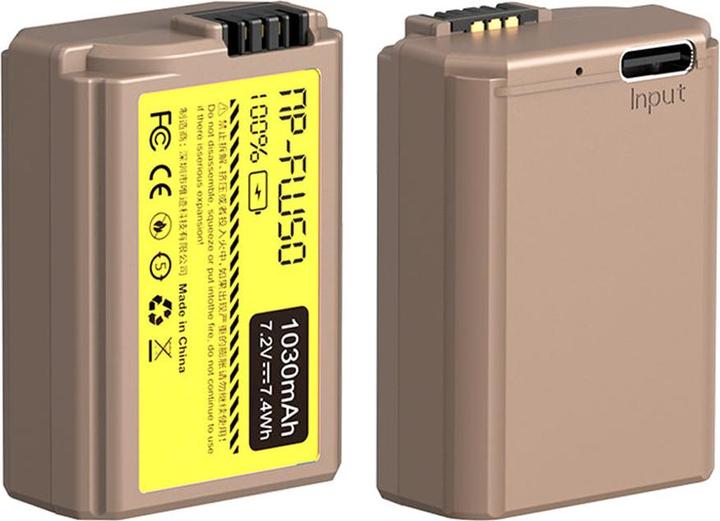 Actual product image Ulanzi Sony NP FW50 Type Lithium Ion Battery with USB C Charging Port (1030mAh) (Camera battery)