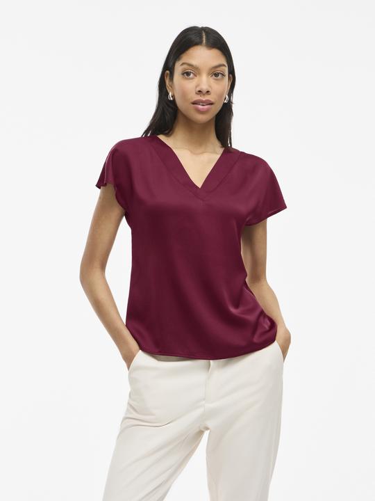 Immagine prodotto Vila V-Ausschnitt Oberteil mit kurzen Ärmeln (38)