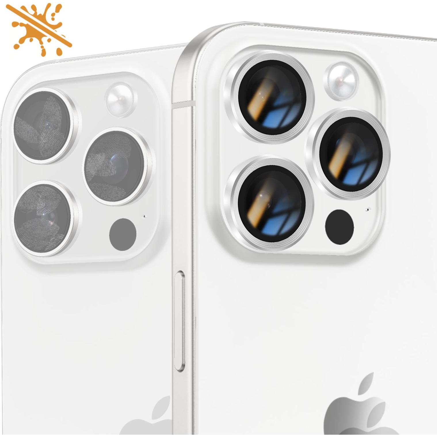Avizar CamGuard Pro protector (2 Stück, Apple iPhone 16 Pro), Smartphone Schutzfolie, Grau