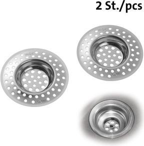 Productafbeelding Westmark 2 Afvoerzeven/overgietfilters, ø 7 cm, Rond, Roestvrij staal, Zilver, 52082270