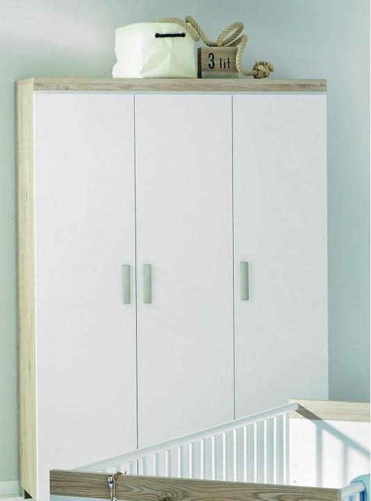 Image du produit Transland Chambre d'enfant Hilja incl. armoire 3 portes, lit d'enfant et commode avec plan à langer (Armoires pour enfant, Unité de changement, Lit de bébé)