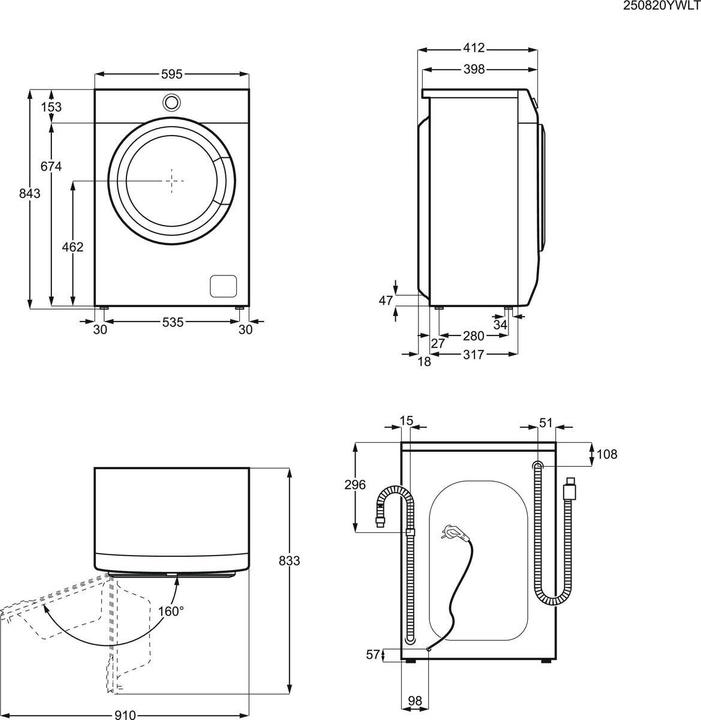 Produktbild Electrolux EW6S326A Waschmaschine SensiCare 6 kg (6 kg, Links)