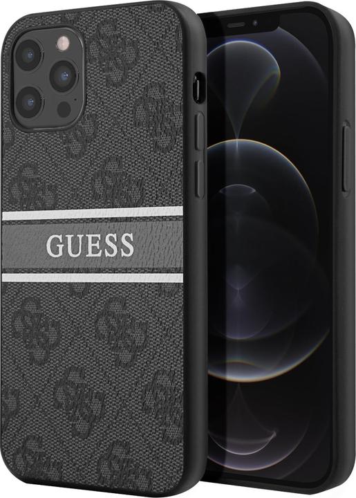 Guess Harde kaft 4G Gedrukte Streep (Apple iPhone 12 Pro Max)