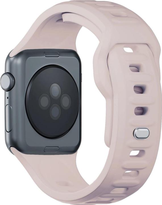 Produktbild 3MK Silicone Watch Strap różowobeżowy/ latte dla Apple Watch 42/44/45/49mm (Silikon, Edelstahl)