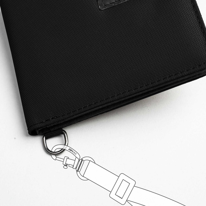 Produktbild Pacsafe RFIDsafe Portemonnaie schwarz