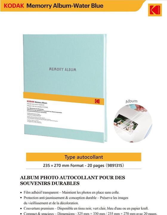 Actual product image Kodak Memorry Album/20 pages 235x270 Green cloth