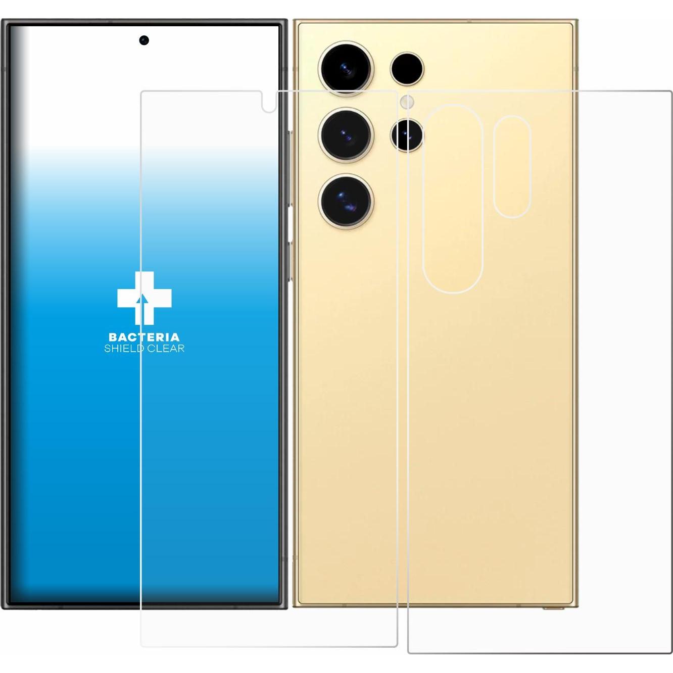 Thumbnail - upscreen Antibakterieller Displayschutz (1 Stück, Samsung Galaxy S24 Ultra), Smartphone Schutzfolie, Transparent