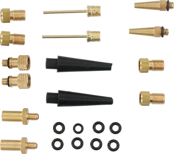 Image du produit Dunlop Kit d'adaptateur de valve de vélo (Jeu d'adaptateurs de soupapes)
