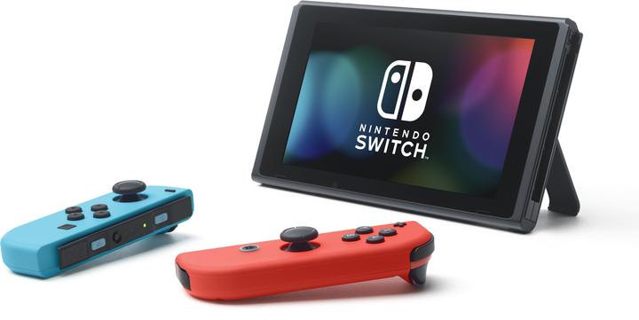 Immagine prodotto Nintendo Console Switch - Rosso neon e blu neon (durata della batteria più lunga) (Switch)