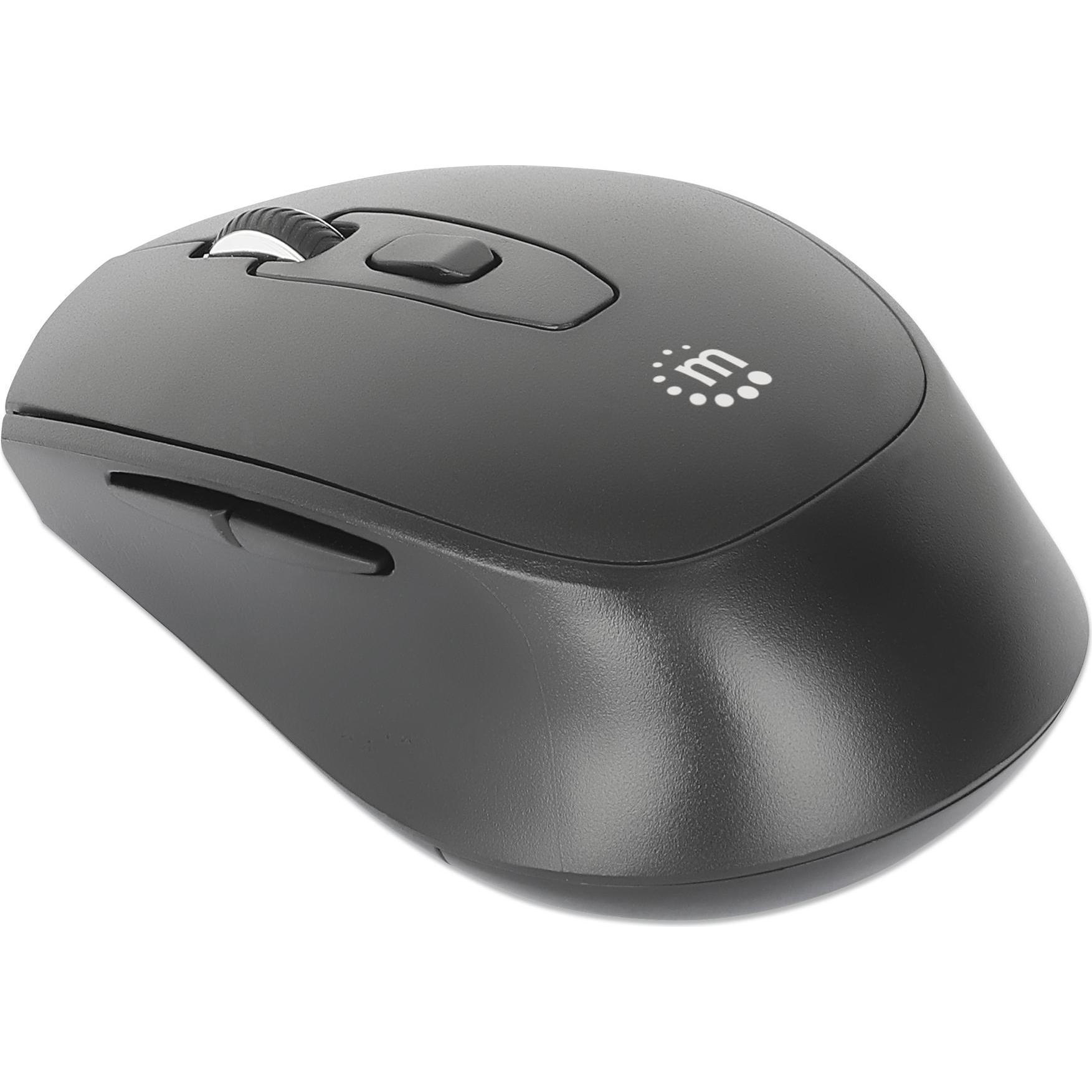 Thumbnail - Manhattan MW6200 Kabellose USB-Maus (Kabellos), Maus, Schwarz