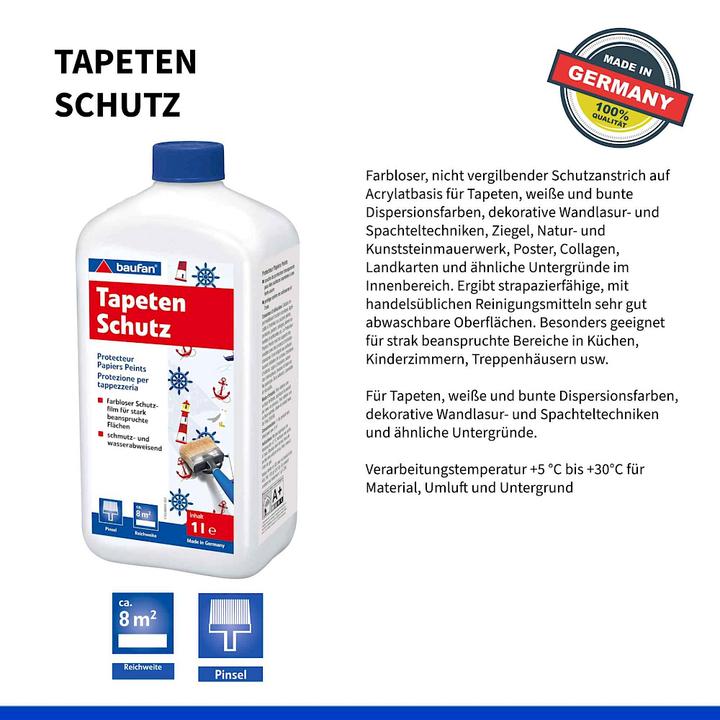 Actual product image Baufan Tapetenschutz 1l
