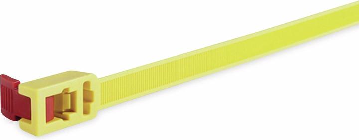 HellermannTyton Kabelbinder SpeedyTie® (L x B) 750 mm x 13 mm SPEEDYTIE-PA66-YE-V1 Kleur: Geel, Rood 5 stuks. (Plastic kabelbinders, 750 mm, 5 Pcs.)