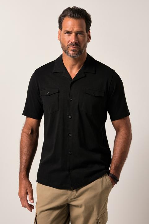 Immagine prodotto JP1880 Jersey-Hemd, Halbarm, Cuba-Kragen, Cuba-Fit (4XL)