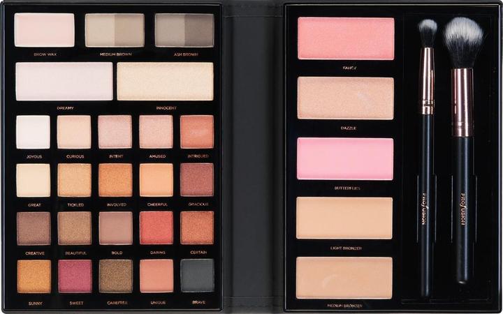 Actual product image Profusion Trendsetter by Cosmetics Pro Face Professional Beauty Book (Brown, Shades of pink)