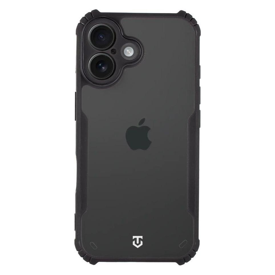 Tactical Quantum Stealth Cover Voor Apple IPhone 16 Helder/Zwart (Apple IPhone 16), Smartphonehoes, Transparant