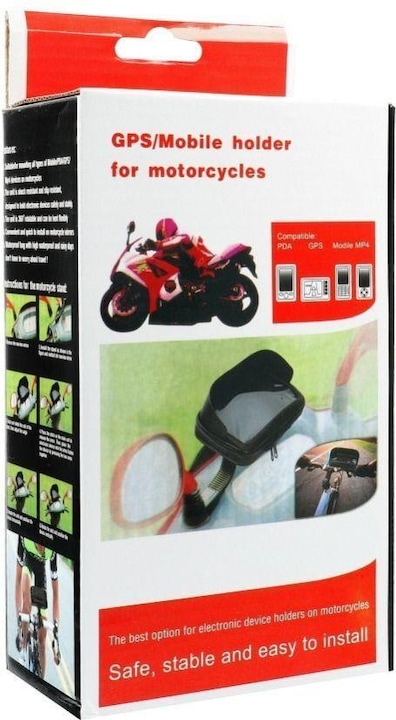 Immagine prodotto Partner Telecom Bicycle accessory OEM Bike holder waterproof with zip and hood ( 5,5" - 6,3" ) black