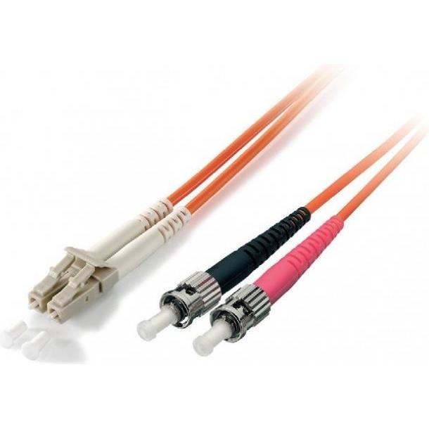 equip LWL Patchkabel LC->ST Singlemode Duplex OS2 ge (S/UTP, CAT6, 10 m), Netzwerkkabel