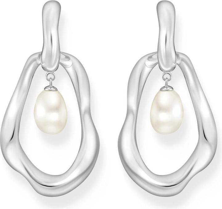 Immagine prodotto Thomas Sabo Creolen mit Perlen Anhänger Natural Beauty Silber