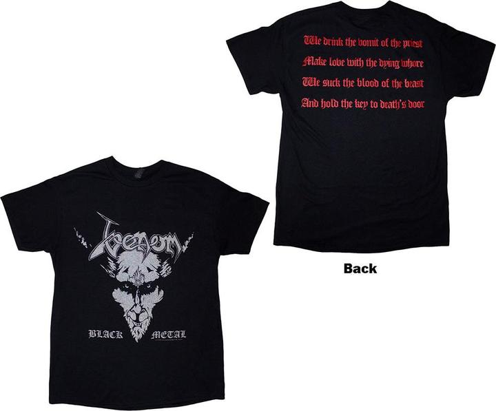 Actual product image Venom Black Metal Back Print (XXL)