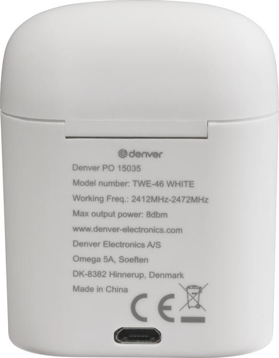 Produktbild Denver TWE-46 (Aktive Geräuschunterdrückung, 3 h, Kabellos)